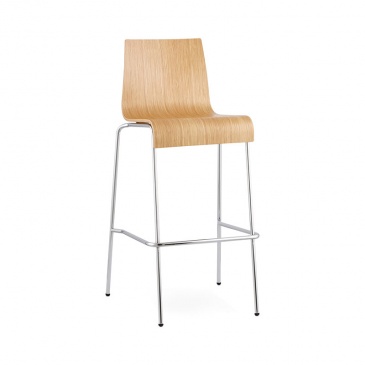 Krzesło barowe Cobe Kokoon Design drewno naturalne 