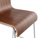Krzesło barowe Cobe Kokoon Design orzech włoski