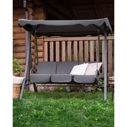 Huśtawka ogrodowa garbo metal ciemnoszary