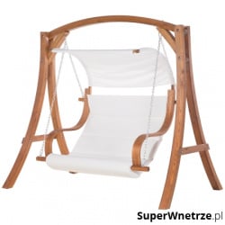 Huśtawka ogrodowa z daszkiem - beżowa APRILIA