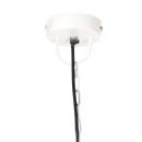 Industrialna lampa wisząca, 25 W, biała, okrągła, 42 cm, E27