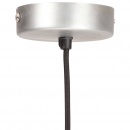 Industrialna lampa wisząca, 25 W, srebrna, okrągła, 19 cm, E27