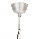 Industrialna lampa wisząca, 25 W, srebrna, okrągła, 40 cm, E27