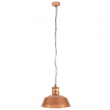 Industrialna lampa wisząca, 42 cm, miedziana, E27