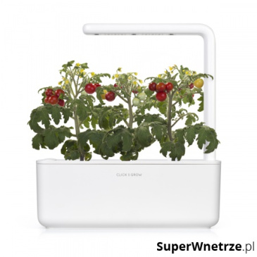 Inteligentna doniczka na zioła 12x30cm Smart Garden 3 Click and Grow biała