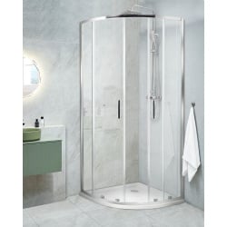 Kabina prysznicowa jukatan 80 x 80 x 185 cm srebrny