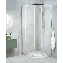 Kabina prysznicowa jukatan 90 x 90 x 185 cm srebrny