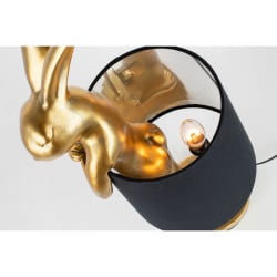 Kare lampa stołowa rabbit 50 cm złota / czarna