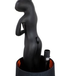 Kare lampa stołowa rabbit 68 cm czarna