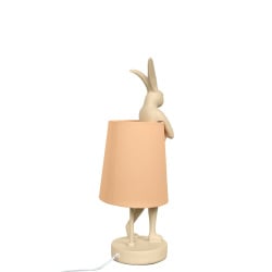 Kare lampa stołowa rabbit peach 50 cm