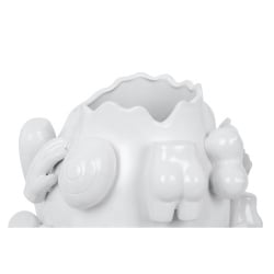 Kare wazon dekoracyjny body parts 37cm biały