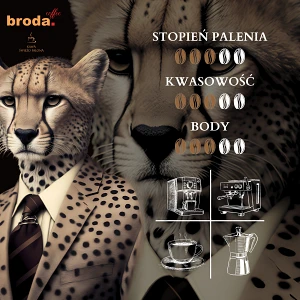 Kawa świeżo palona • broda. coffee • Espresso Rapido 100% Arabica • 1000g Kawa świeżo palona • broda. coffee • Espresso Rapido 100% Arabica • 1000g