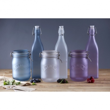 Butelka 0,55l Kilner Frosted fioletowa