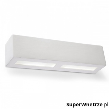 Kinkiet ceramiczny Libra 42x9cm Sollux Lighting biały