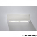 Kinkiet ceramiczny Vega 32x9cm Sollux Lighting biały