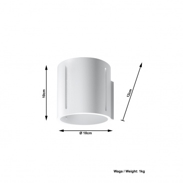 Kinkiet 10x12cm Sollux Lighting Inez biały