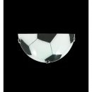 Kinkiet 16x30cm Lampex K1 Soccer biało-czarny