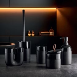 Kleine wolke deep pojemnik na patyczki waciki lub drobne kosmetyki  czarny mat i połysk