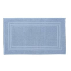 Kleine wolke lodge wegański dywanik frotte niebieski 50x 80 cm eco living