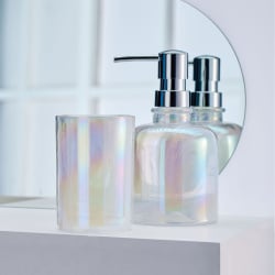 Kleine wolke opalis dozownik do mydła perlmutt perłowy grube szkło