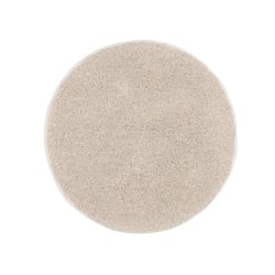 Kleine Wolke Relax Dywanik łazienkowy okrągły 80 cm Bast beżowy 30 mm runo