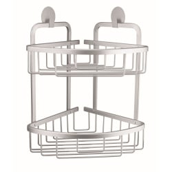 Kleine wolke rocco podwójny narożny srebrny bez wiercenia