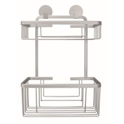 Kleine wolke rocco podwójny prostokątny srebrny bez wiercenia