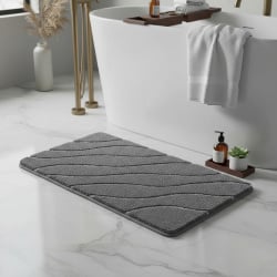Kleine wolke tram dywanik łazienkowy anthracite ciemny szary 80x140 cm
