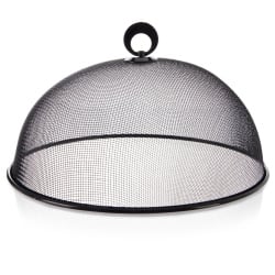 Klosz do żywności metalowy czarny siatka 30 cm