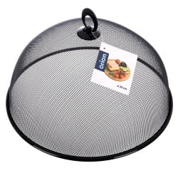 Klosz do żywności metalowy czarny siatka 30 cm