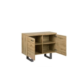 Komoda dwudrzwiowa jasne drewno TIMBER Komoda dwudrzwiowa jasne drewno TIMBER