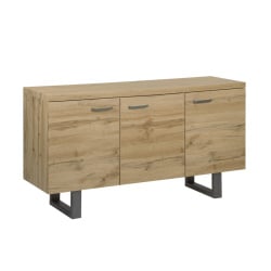 Komoda trzydrzwiowa jasne drewno TIMBER Komoda trzydrzwiowa jasne drewno TIMBER