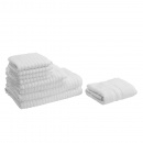 Komplet 9 ręczników bawełniany biały AREORA