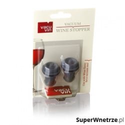 Korki do wina 2szt. Vacu Vin szare