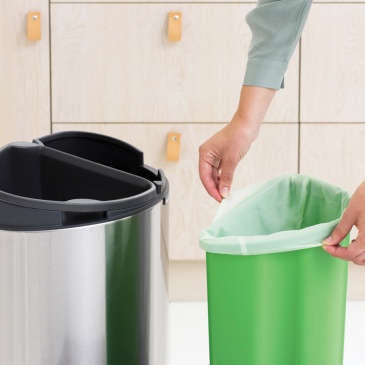 Kosz do segregacji 23L+10L Brabantia Touch Bin New srebrny