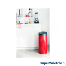 Kosz 30l Brabantia Flipbin czerwony