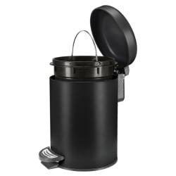 Kosz łazienkowy 3l, metal czarny mat Kleine Wolke One