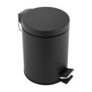 Kosz na śmieci do łazienki lub toalety WC czarny