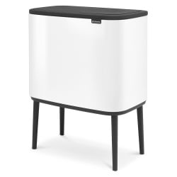 Kosz na śmieci kuchenny 11+23l Bo Touch Bin 2 komory Brabantia biały OUTLET