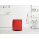 Kosz na śmieci pedałowy Bo 2x30L czerwony Passion Red 211522