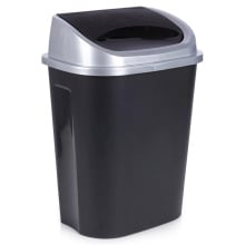 Kosz na śmieci plastikowy czarny 25 l Kosz na śmieci plastikowy czarny 25 l