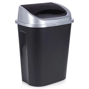 Kosz na śmieci plastikowy czarny 25 l Kosz na śmieci plastikowy czarny 25 l
