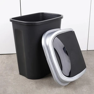 Kosz na śmieci plastikowy czarny 25 l Kosz na śmieci plastikowy czarny 25 l