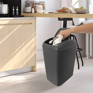 Kosz na śmieci plastikowy szary 20 l Kosz na śmieci plastikowy szary 20 l