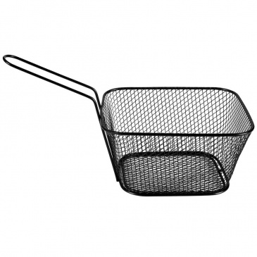 Koszyk do serwowania smażenia frytek przekąsek stalowy czarny