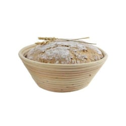 Koszyk rattanowy do wyrastania, garowania chleba, ciasta, na chleb, 0,7kg, 19 cm