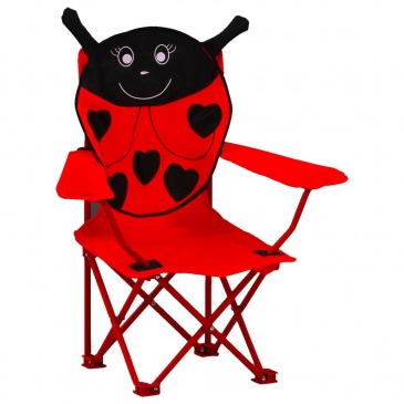 Krzesełka ogrodowe dla dzieci, 2 szt., czerwone, tkanina