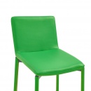 Krzesła barowe 2 szt. zielone sztuczna skóra