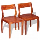 Krzesła do kuchni 2 szt. drewno akacjowe i sheesham