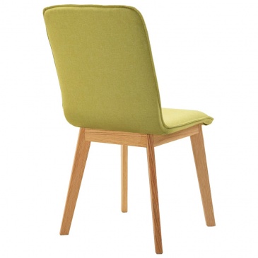 Krzesła do kuchni 2 szt. zielone tkanina